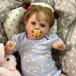 19 Inch Reborn Newborn Girl Doll with Hand Painted Details for Kids Age 3+